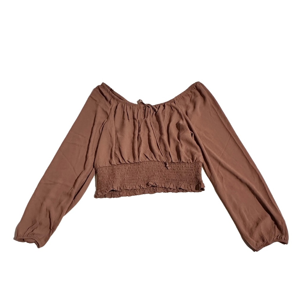 NTW Mocha Pink Rose Blouse